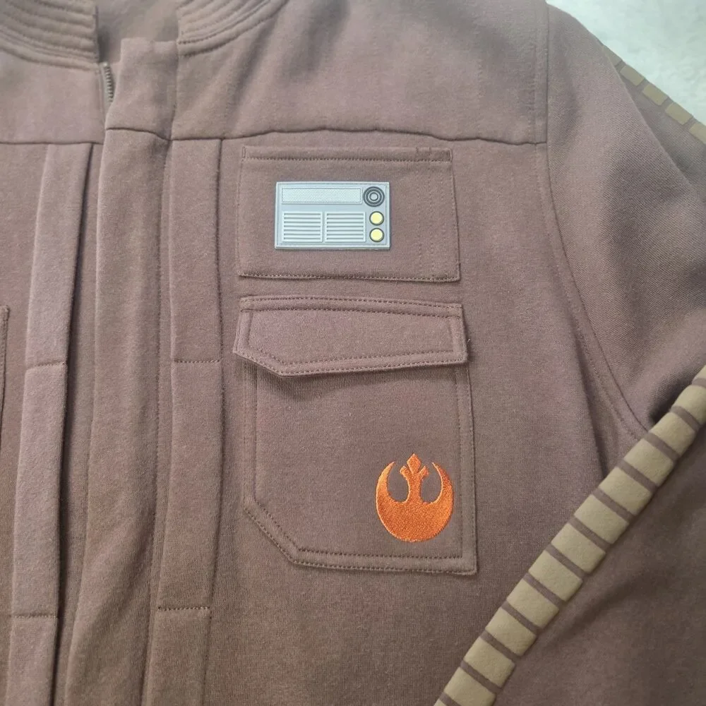 Star Wars Galaxy’s Edge Resistance Rebel Jacket Brown Disney World Size XL